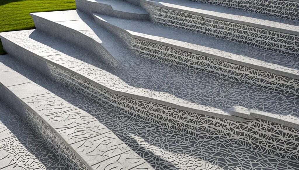 beton ozdobny na schody zewnętrzne beton ozdobny na schody zewnętrzne