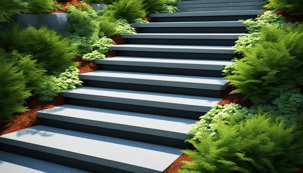 Durable Granite Outdoor Stairs