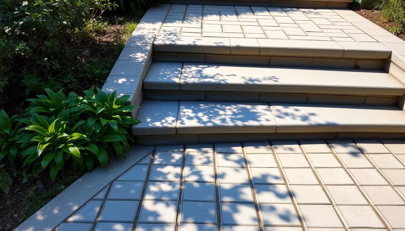kostka brukowa na schody betonowe zewnętrzne